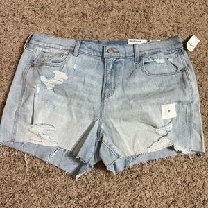 Old Navy Light Blue Distressed Jean Shorts